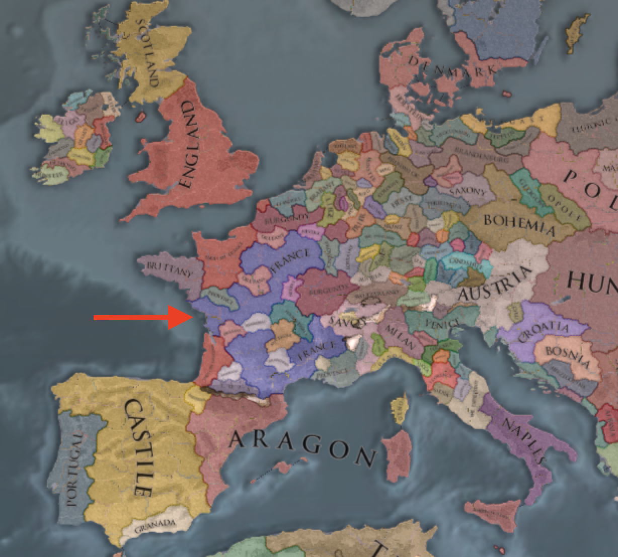 France's Starting Position